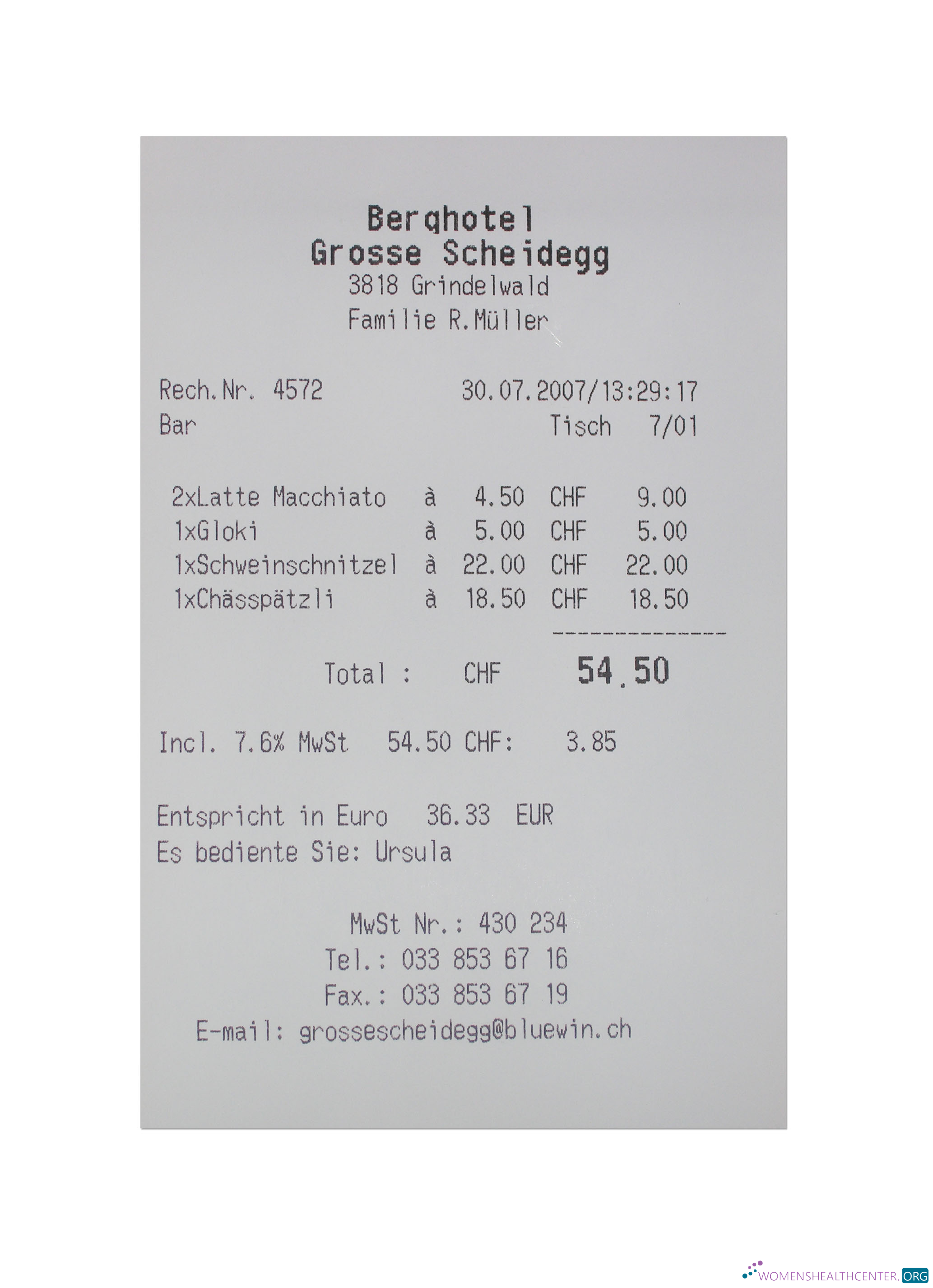 Download BERQ HOTEL payment receipt Photoshop template